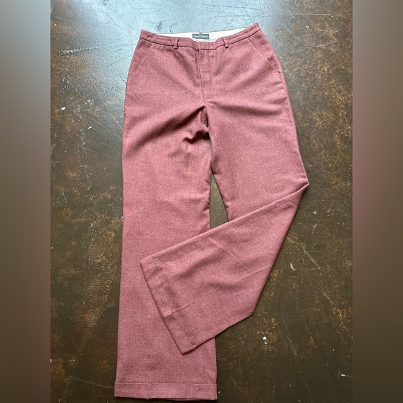 Banana Republic Reddish-Brown Chinos Wool Tailored for Professional Wear (868) - Picture 6 of 12